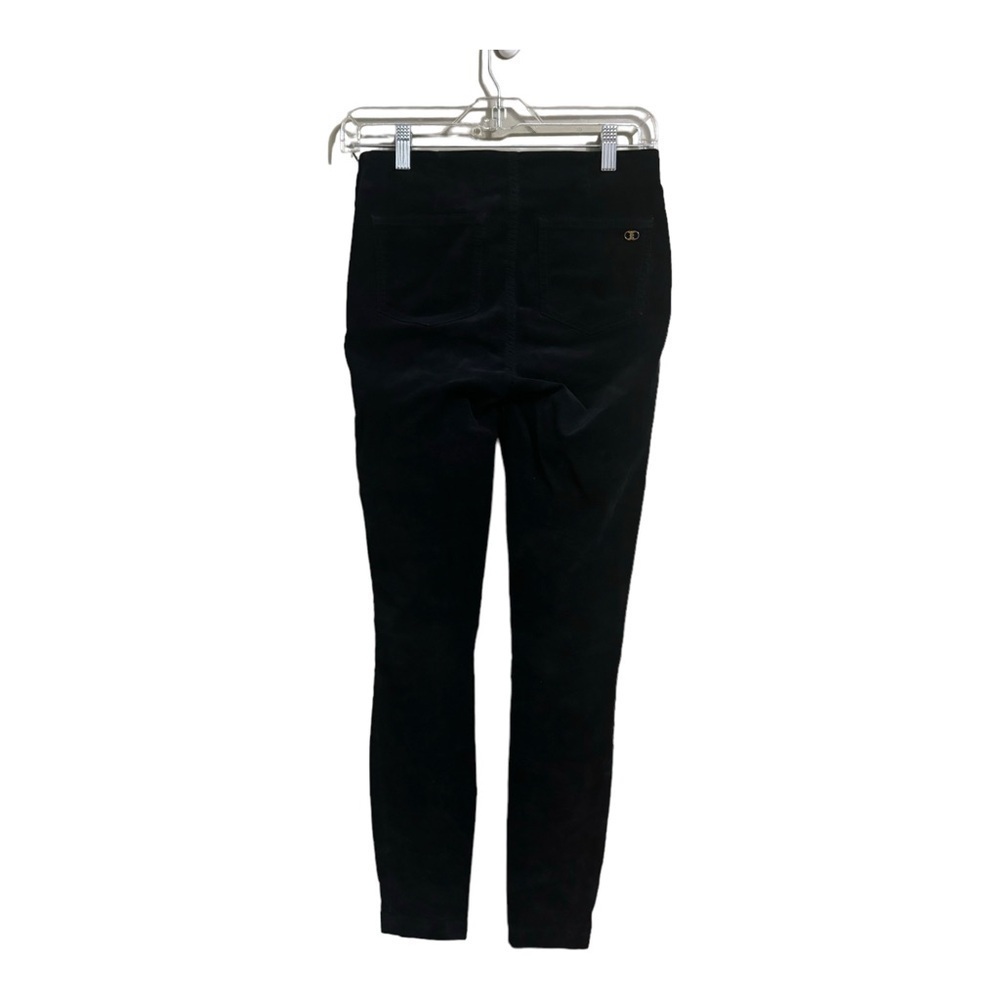 TORY BURCH Sz 25 Black Cord Slim Leg Ankle Pants - Picture 3 of 6